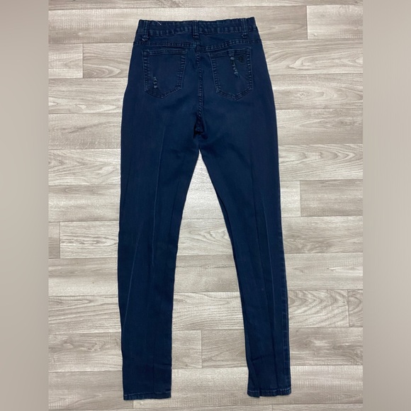 V.I.P. Jeans Womens Skinny Jeans Deep Blue Sz. 7/8 - Picture 4 of 8